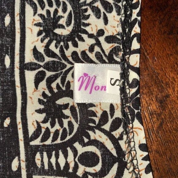 - Purple Month Kimono Open Front Elephant Print - Picture 8 of 8